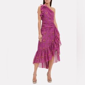 Ulla Johnson Beline One Shoulder Dress, Size 8, worn once